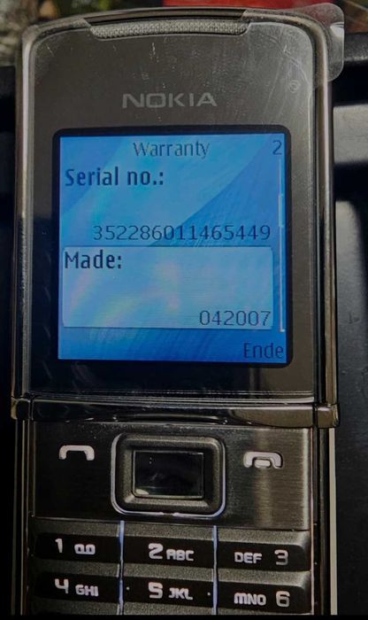 Nokia 8800 Sirocco Edition Silver - NOU, 0 min, original