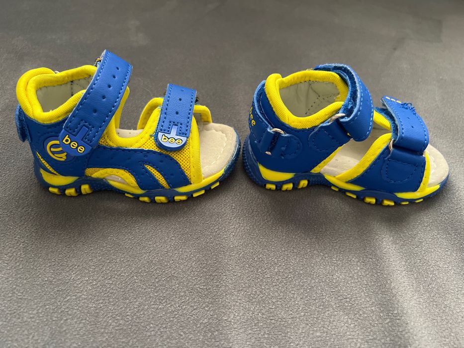 Сандали Clibee синьо и жълто