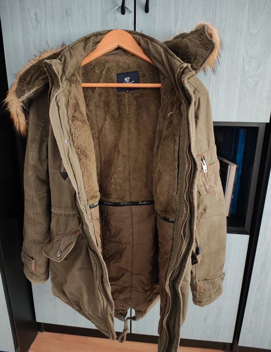 Geaca parka kaki