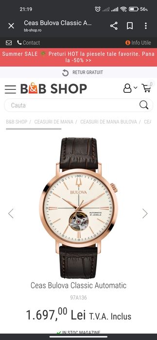 Ceas Bulova Clasic Automatic