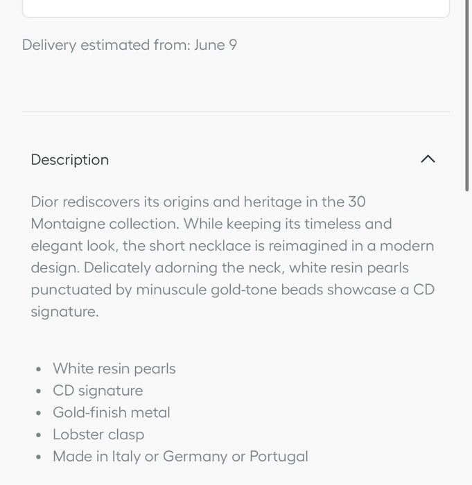 30 Montaigne Short Necklace