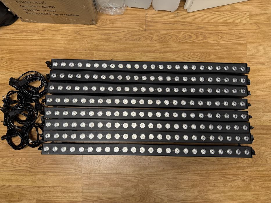 Set 8 bare LED RGB X-Craft KT-401, DMX, DJ / scenă