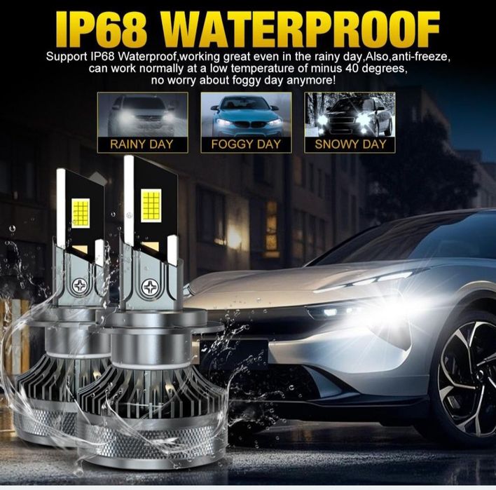 Becuri LED H4 Canbus 12V-24V 60000LM set 2buc