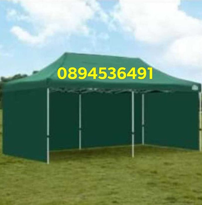 Сгъваеми метални шатри 2х2 2,4×2,4, 3×2 3×3 2х4 3×4,5 3×6м Цена106,96€