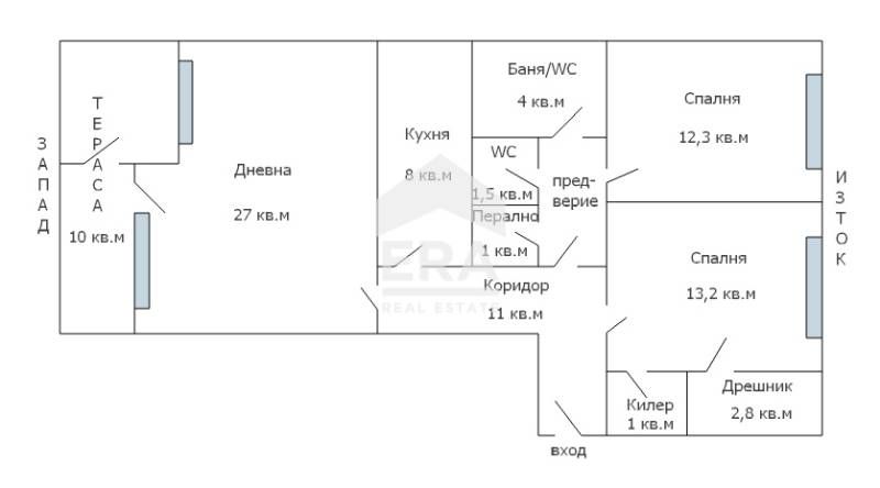 Продава се Тристаен апартамент в Варна, Червен площад - 100 кв.м за 1428 €/кв.м - Снимка #11