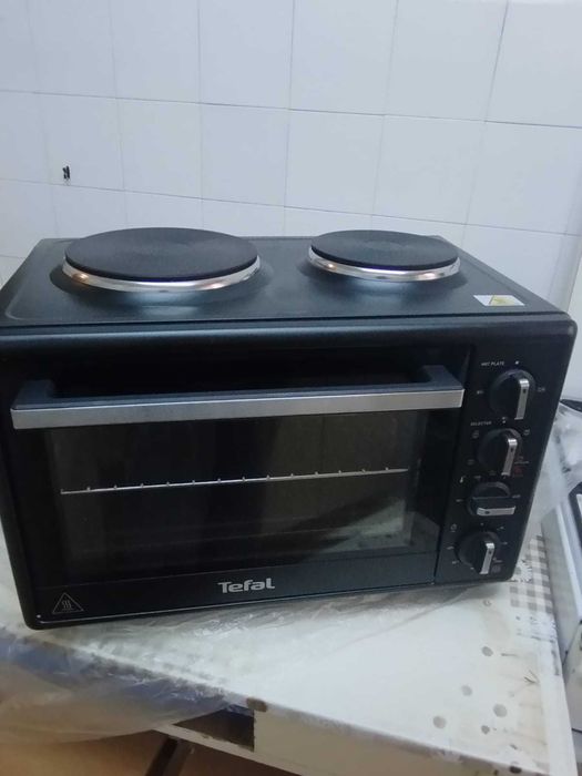 Cuptor electric Tefal Optimo 32 L, 2 plite, 5 moduri de gatire, negru