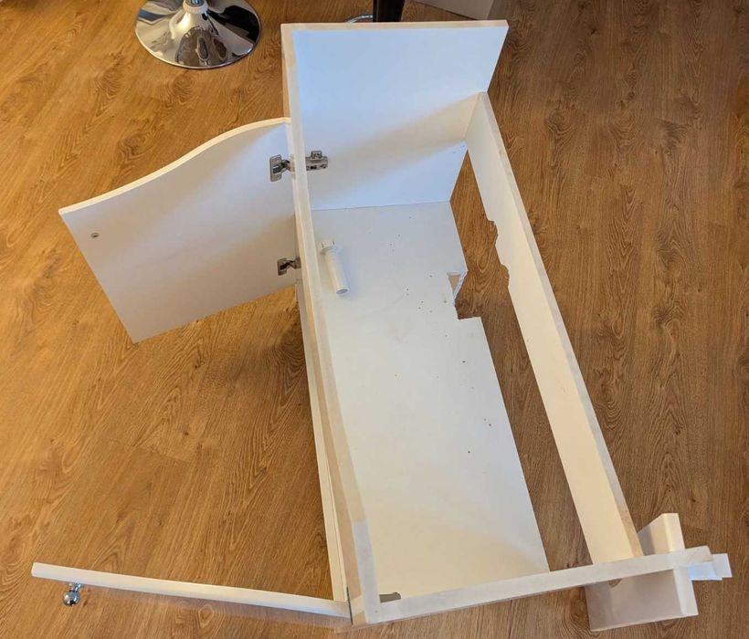 Шкаф за баня от PVC с умивалник