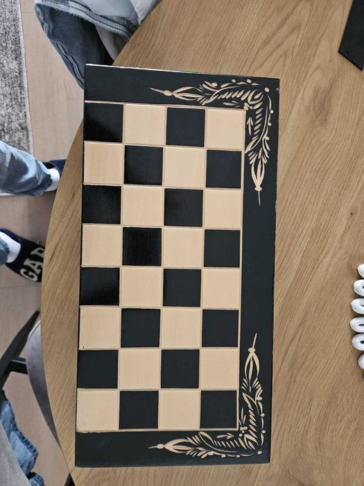 Joc Sah si Table din Lemn 44x44