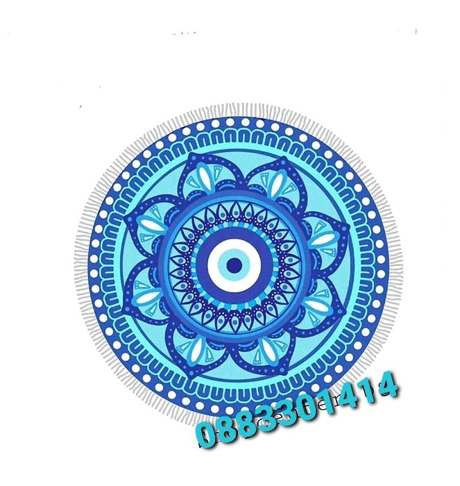 Кръгла плажна кърпа Различни цветове