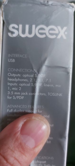 Placa audio externa usb 7.1