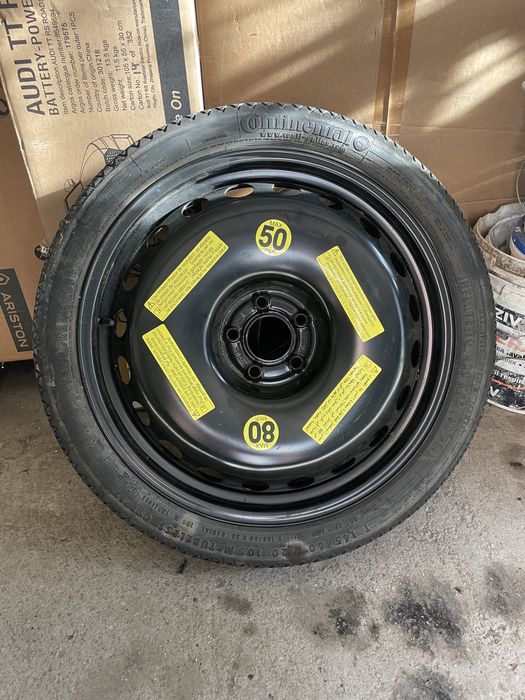 Roata rezerva slim R20 Audi A7, butuc 66.6 stare foarte buna