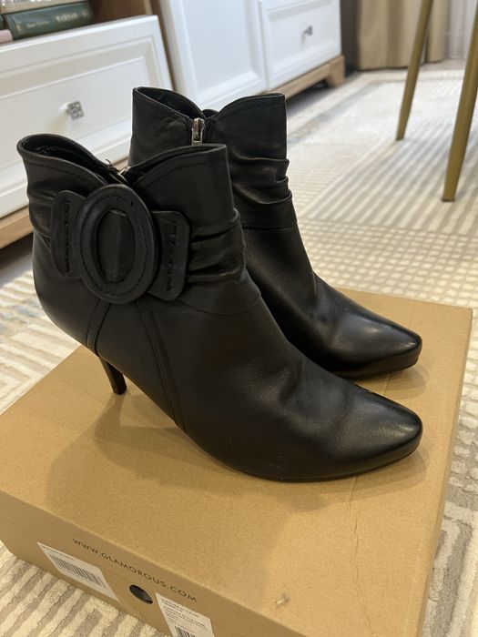 Кожаные полусапожки