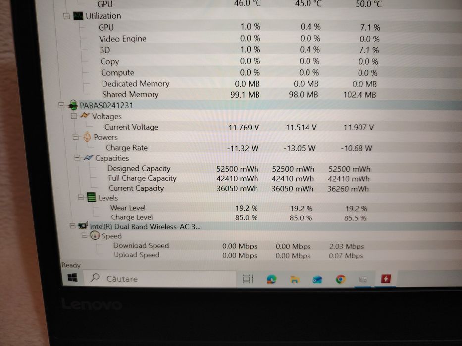 Lenovo Ideapad 520s -ultraportabil- Ssd+Hdd , 16gb Ram