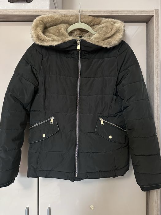 Дамско яке с качулка Zara Puffer Jacket - размер M