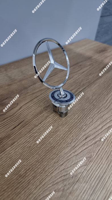 Емблема тип мерник Mercedes-Benz 43мм – хром