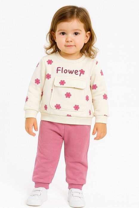 Ватиран комплект за момиче Flower