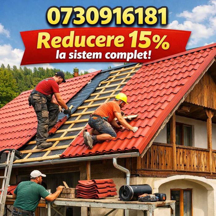 Montaj si reparatii acoperisuri, dulgherie mansardari sisteme pluviale