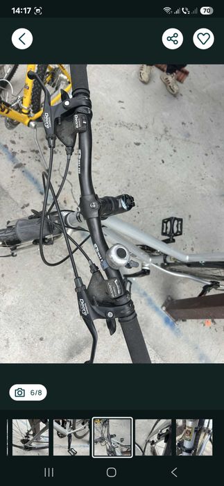 Bicicleta extraușoară(12 kg) aluminiu full Shimano DEORE Germania
