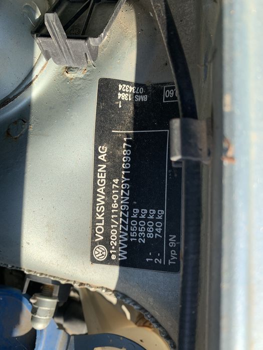 Piese vw polo 9n facelift motor 1.4 dise BMS