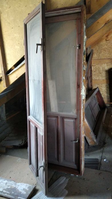 деревянные окна и двери б/у