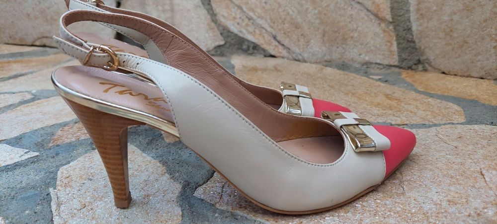 Дамски обувки от естествена кожа - 39 размер.