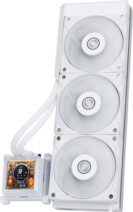 Охладител за процесор Lian Li HydroShift LCD 360 Fanless RGB - Бял