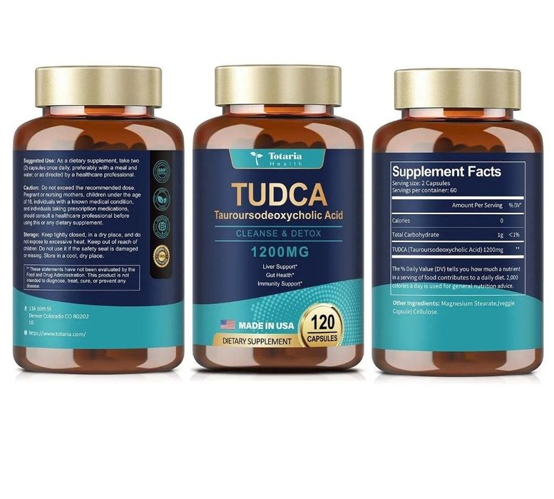 Tudca totaria health,120 ta kapsula,1200 mg,тудка,tudka, detox
