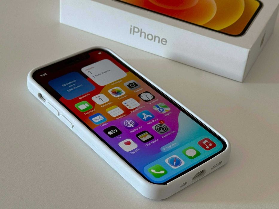 Бартер! Като НОВ! iPhone 12 Mini White (Бял) Нова Батерия!