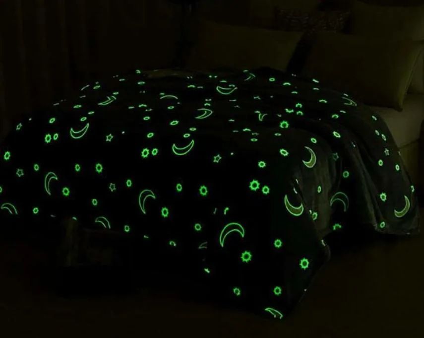 Светящиеся плед в темноте