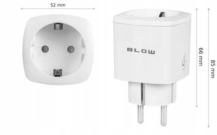 Smart WiFi Контакт Tuya 16A 3600W  Ватметър Таймер Alexa