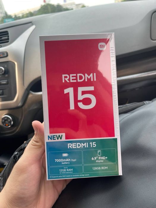 Xiaomi Redmi 15 yangi, karobkadan ochilmagan