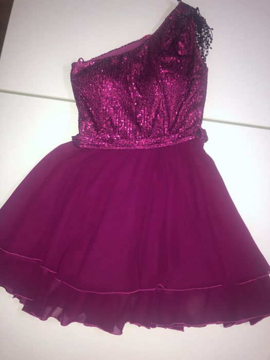 Rochie de ocazie scurta - Magenta 36