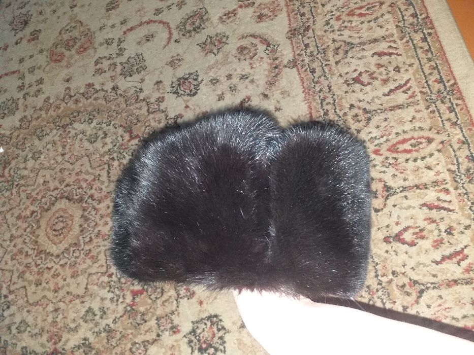 Норковая мужская шапка