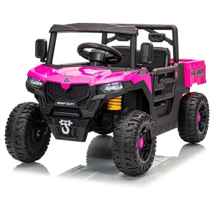 Masinuta electrica  Nichiduta Heavy Duty Red cu remorca rabatabila