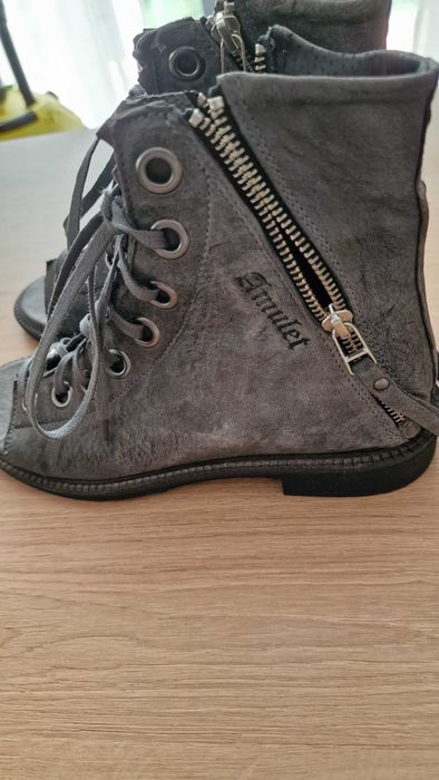 Сандали Amulet  естествена кожа 38 номер + чанта