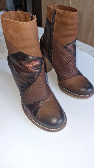 Ghete piele ext cu toc 9cm Mărime 37cm