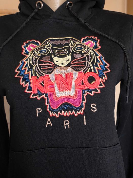 KENZO PARIS ICON Tiger Hoodie Дамски Суичър С Качулка Ежедневен Раз.М