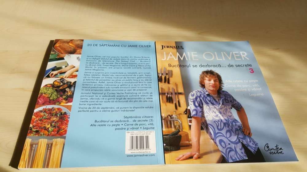 Colectie 2 cărți Jamie Oliver apărute la Jurnalul Național