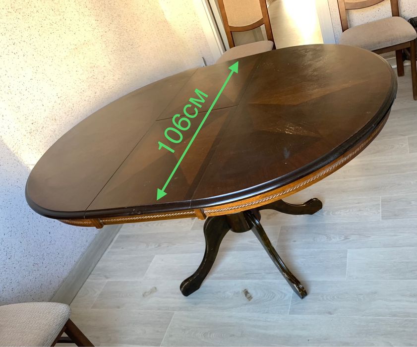 Стол и стулья 6 шт