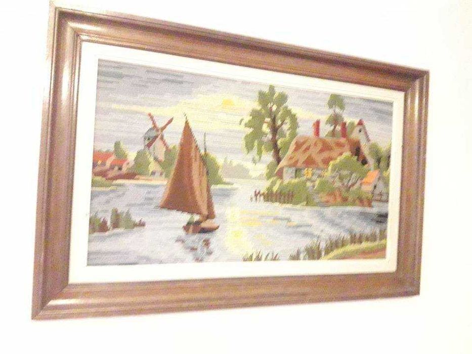 Tablou pictura pe panza cu rama din lemn