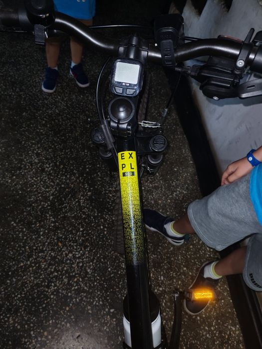 Bicicletă MTB EXPL 500 24" negru copii 135-150 cm