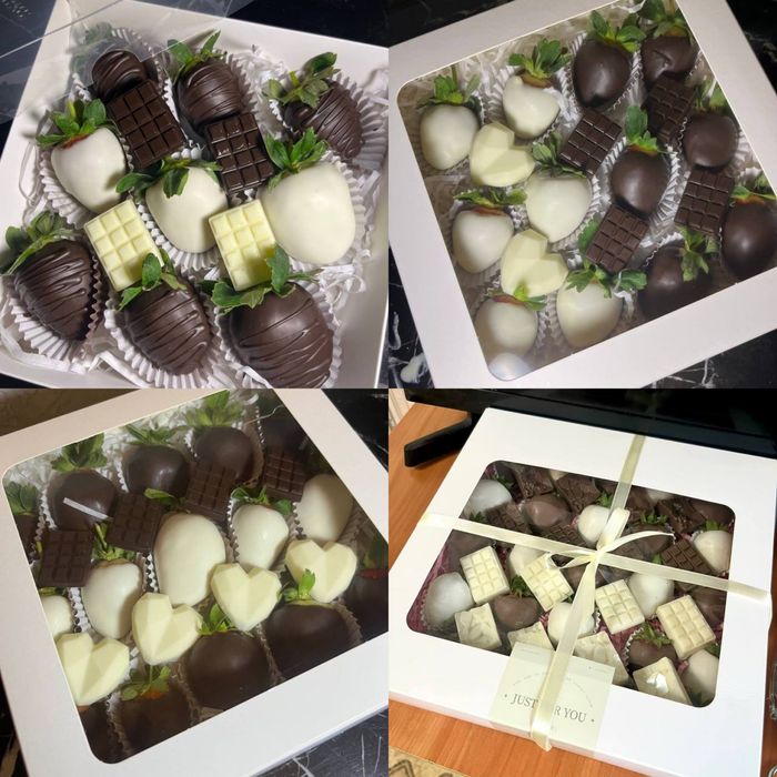 Клубника в шоколаде, бокс/букет