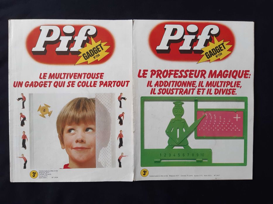 Колекция Стари Френски Списания Pif Gadjet 18 Броя