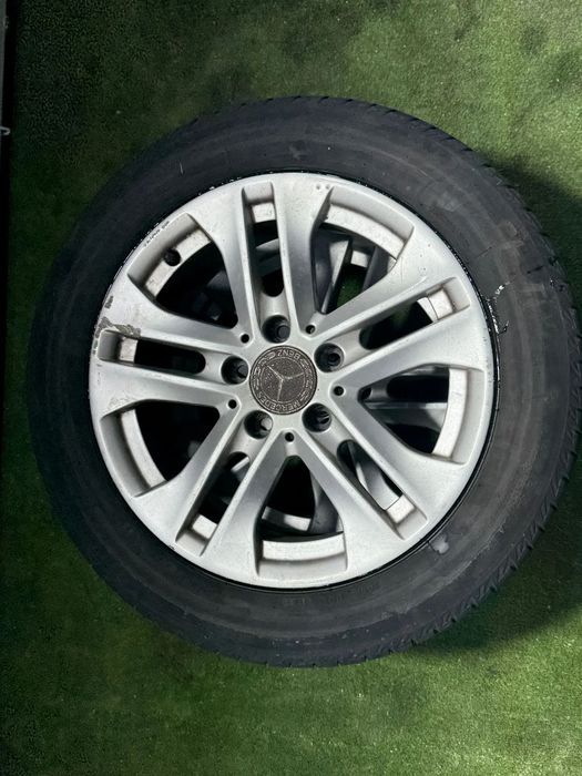 JANTE MERCEDES BENZ R16 / 5x112 / C-Class (W204) / 205/55 R16 91V / 7JX16H2 / ET 43 / + CAUCIUCURI (X4)