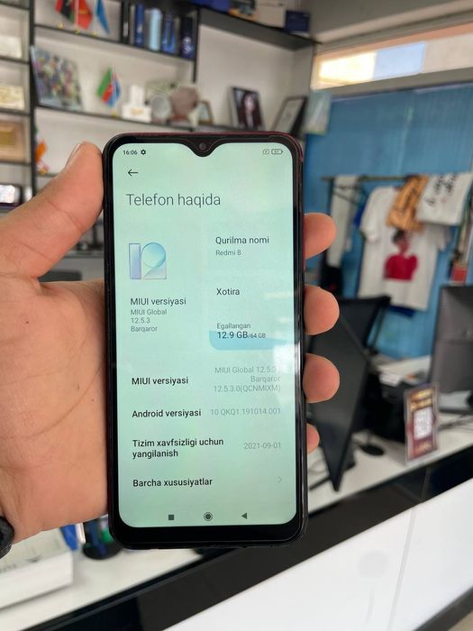 Redmi 8 4/64 talik hama joyi radnoy