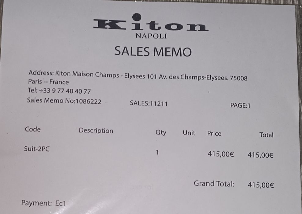 Одежда Kiton ориг