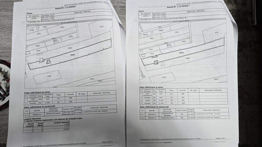 Vand teren Valcanesti/ teren cu anexa/teren cu casa