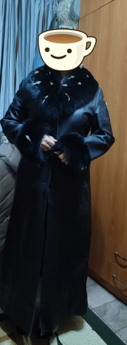 Пальто натуральная кожа