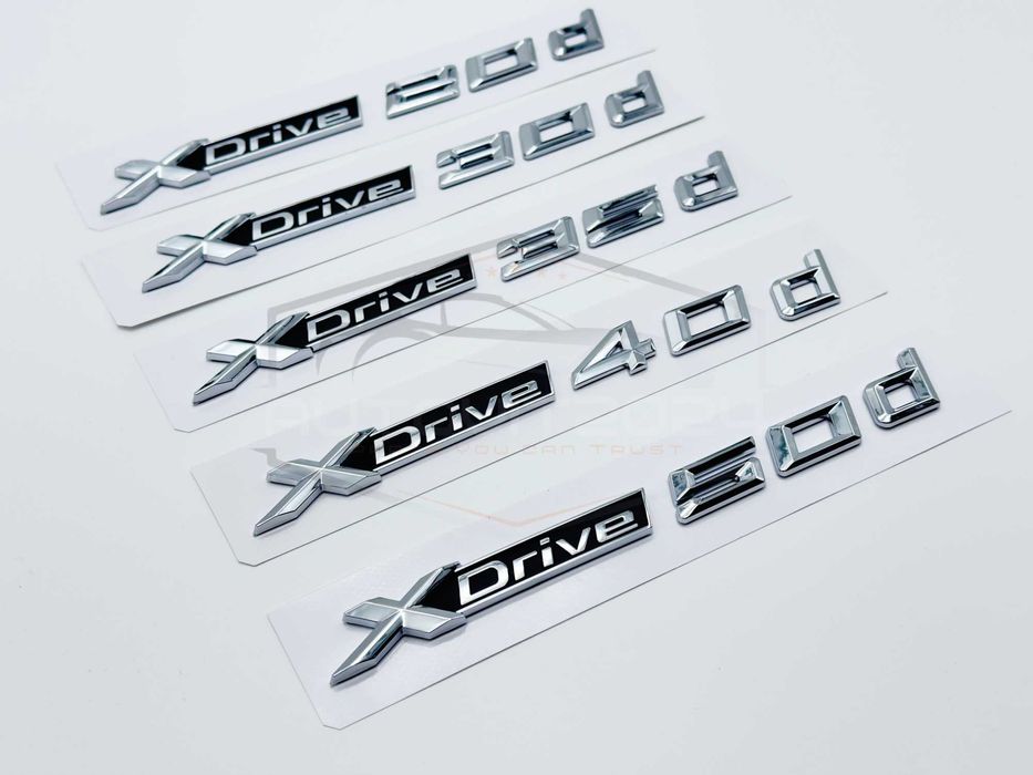 BMW БМВ емблеми баджове XDrive 20d, 30d, 35d, 40d, 50d