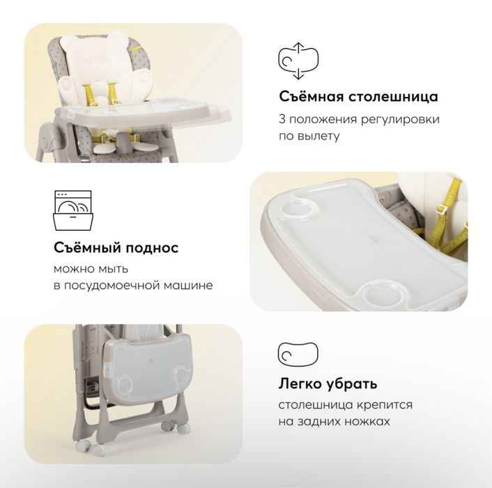 Стульчик для кормления Happy baby William PRO